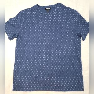Express Blue Geometric Short Sleeve Tee